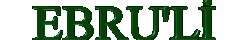 EBRU YESİL YAZI