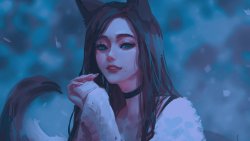 兽耳 狐狸少女 尾巴 唯美