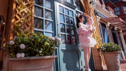 阳光 粉色小熊 兽耳 美女