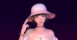 集原美 粉色帽子 可爱集