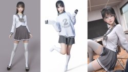 jk制服 可爱3d美少女拼图