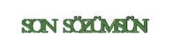 SON SÖZÜM
